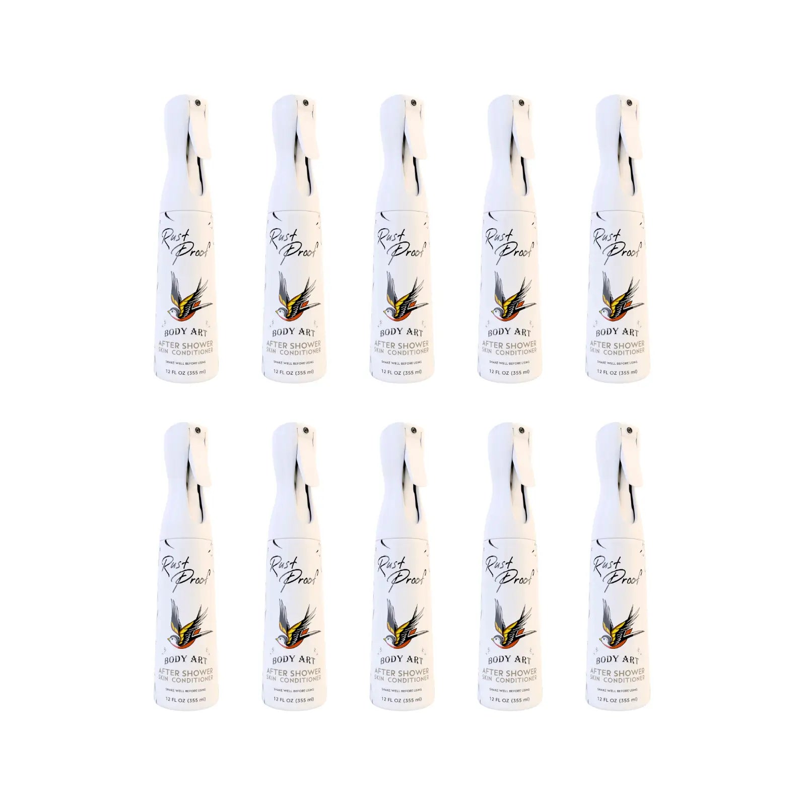 Rust Proof After - Shower Skin Conditioner (Discounted 10 Pack) - Rust Proof Tattoo